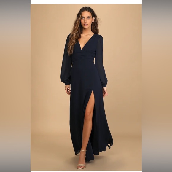 EUC | Lulu's Love You So Dress in Navy - Picture 14 of 14